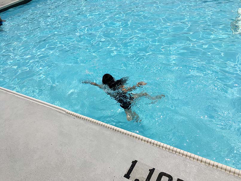 Swimming at the Olympic Pool